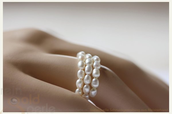 Perlen Ring - Spirale