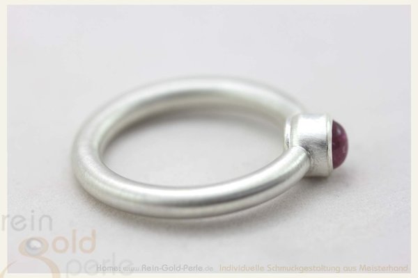 Silber Ring mit rosa Turmalin