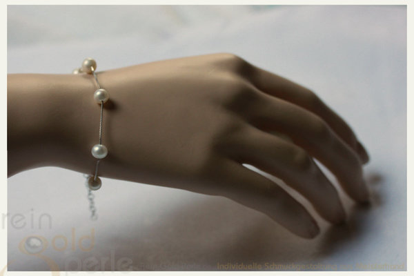 Silber & Perlen Armband - Venezia